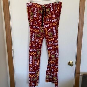 100% cotton, Harry Potter, Gryffindor, pajama bottoms, men’s extra large